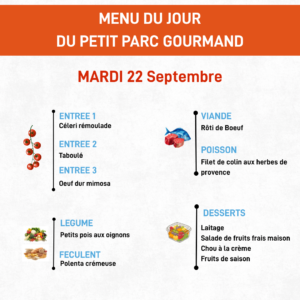 Menu du jour