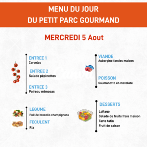 Menu du jour