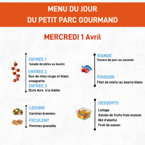 Menu du jour