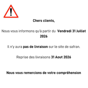 Menu Safran au choix